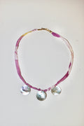 SILK NECKLACE - LAVENDER GROVE