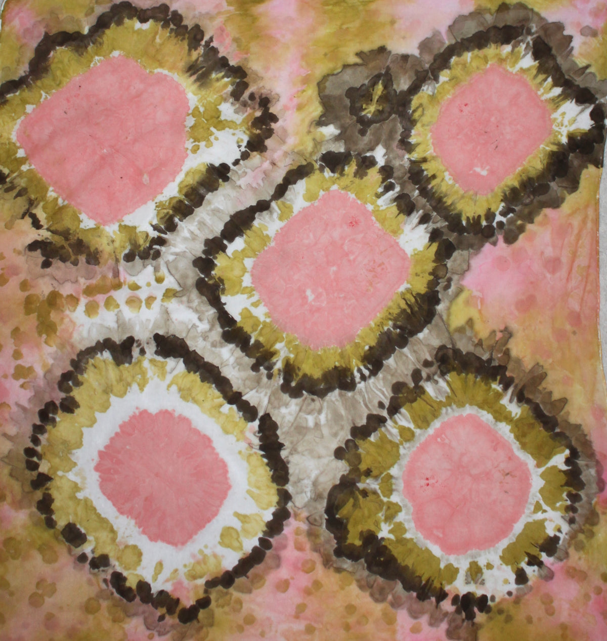 LARGE SILK SCARF - PEACH BELLLINI