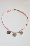 SILK NECKLACE - PEACH BELLINI